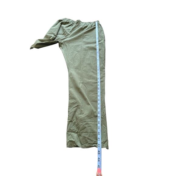 NWT Fordays Dark Green Pull On Stretch Slouchy Breathable Poplin Pant  XL - Picture 13 of 13
